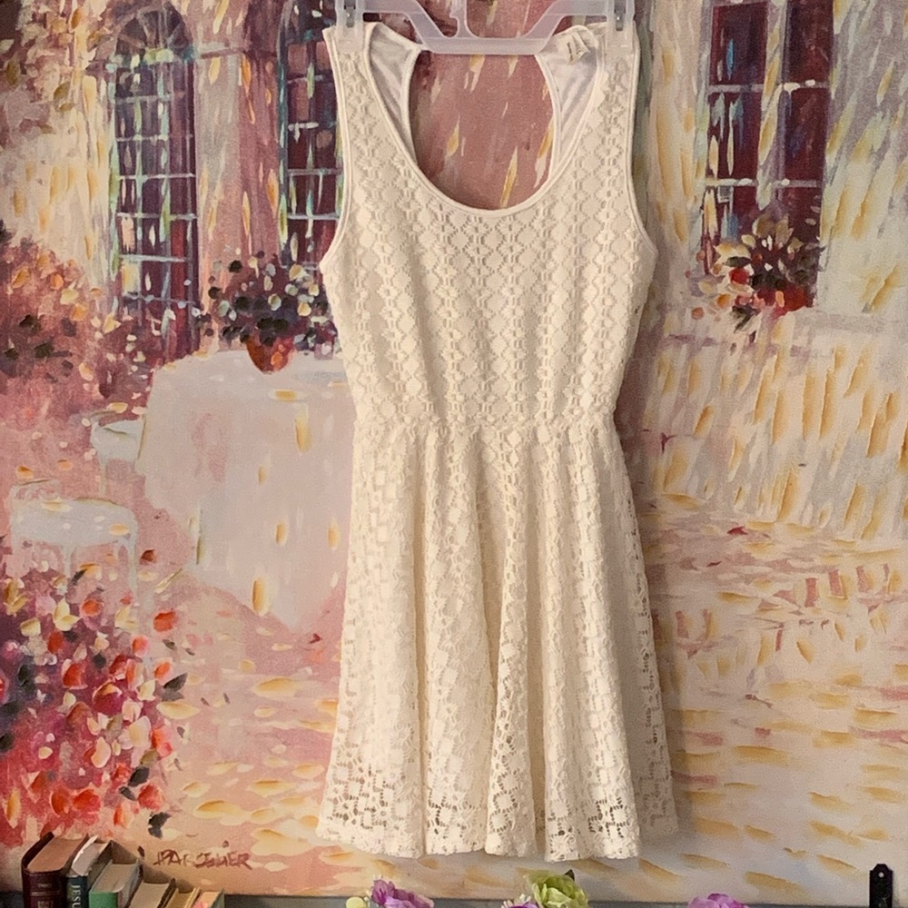 Banana Lemon crocheted dress-M